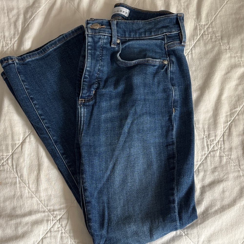 LOFT Flare Crop Jeans